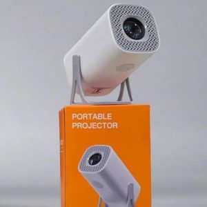 Smart Portable Projector, 3500 Lumens, 180-degree Projection Angle, Compact Design with Multiple Ports