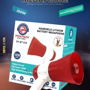 Pick Pack 619 30W Megaphone Speaker with Recorder – 500 Meter Range