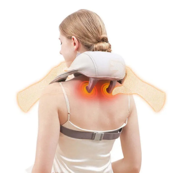 Sellastic 5D Electric Neck and Shoulder Massager with Heat - Hands-Free Design - Image 4