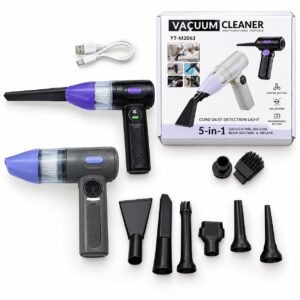 5-in-1 YT-M2063 Cordless Handheld Vacuum Cleaner - Multifunctional Car & Home Air Duster