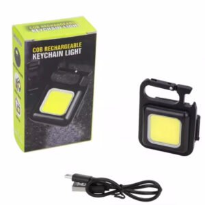 COB Rechargeable Keychain Light Mini LED Flashlight