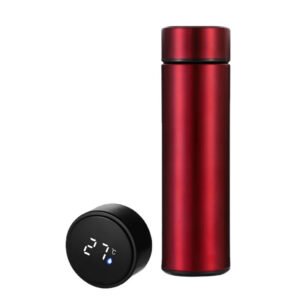 Smart Digital Temperature Display Water Bottle - 500ml Insulated Stainless Steel Flask
