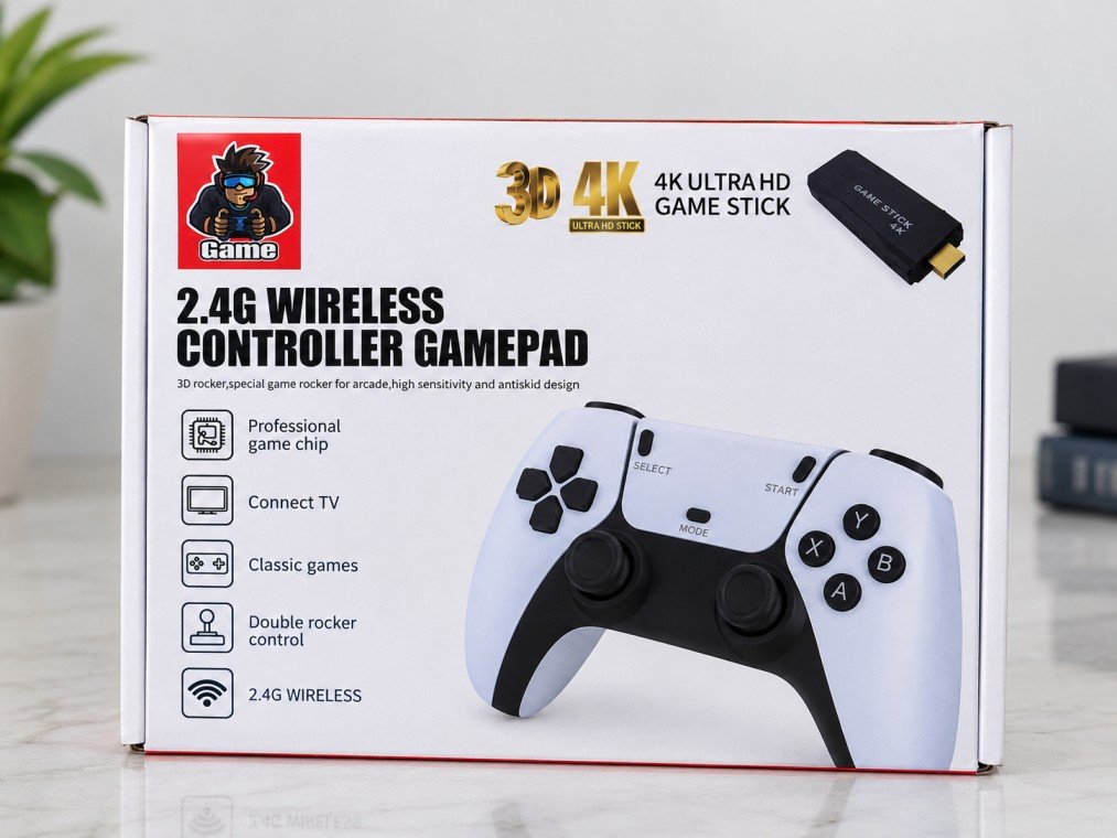 2.4G Wireless Controller Gamepad and 4K Game Stick