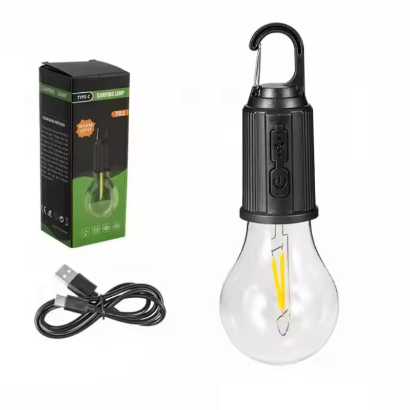 T01 Rechargeable LED Camping Bulb Type-C Hanging Lamp