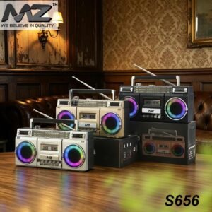 MZ S656 Retro Radio Bluetooth Speaker Vintage Boombox