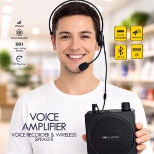RM-BT505 Portable Voice Amplifier - Wireless Speaker & Mic with Noise Reduction